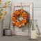 11" Brown & Orange Pinecone & Pumpkin Fall Wreath